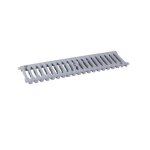 Nicoll grille caniveau 05m pvc b125 largeur 130 gris