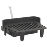 Grille de chemine rectangulaire avec tiroir  cendre en fonte