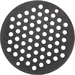 Grille de cuisson ronde en fonte - trou rond - noir - robuste - grille de four - grille de chemin�e - ...