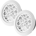 Grille da�ration ronde d�corative en 2 parties avec �cran int�gr� - sortie r�glable pour murs et plafonds ...