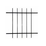Grille de defense - distri - tableau hauteur 95 cm x largeur 80 cm - 6 barreaux carr plein 12x12 mm