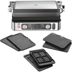 Grille �lectrique multifonction - trahoo - cg9167 - 2 thermostats ind�pendants - 3 positions de cuisson ...