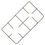 Grille email droite ou gauche - four cuisinire - brandt thomson vedette singer thermor (23417)