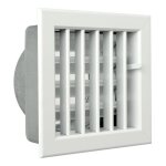 Grille encastrable pour cheminées - la ventilazione - aluminium laqué blanc - 160 x 150 mm Grille encastrable pour cheminées - la ventilazione - aluminium laqué blanc - 160 x 150 mm