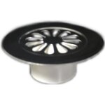 Grille cloche inox diamtre 85 pour bonde sortie verticale