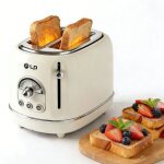 Grille - pain - 2 fentes - 6 niveaux de brunissage 750w - coupure automatique - acier inoxydable - fonction ...