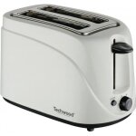 Grille pain 2 fentes avec contr�le du brunissage ejection automatique 700w tiroir ramasse miettes blanc ...