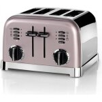 Grille - pain 4 tranches cuisinart cpt180pie - rose - 1800w - fonction dégivrage Grille - pain 4 tranches cuisinart cpt180pie - rose - 1800w - fonction dégivrage
