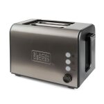 Grille - pain - black + decker - bxto900e - 2 fentes - 7 niveaux - 3 fonctions