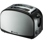 Grille - pain blackpear bgp 400 parois inox 1000w - 2 fentes larges - fonction dconglation - 8 niveaux ...