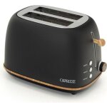 Grille pain caprizze kaito avec double fente extra large 6 niveaux de grill design vintage avec effet ...