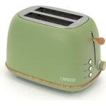 Grille pain caprizze kaito avec double fente extra large 6 niveaux de grill design vintage avec effet ...