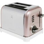 Grille - pain cuisinart cpt160pie 2 tranches - vintage rose - 900w - fonction dgivrage