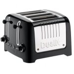 Grille - pain dualit 46225 - 4 tranches - noir ultra brillant
