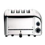 Grille - pain �lectrique - dualit - 4 tranches - 2200w - fonction d�cong�lation et bagels