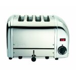 Grille - pain �lectrique dualit pour 4 tranches - gris poli - 2200 watt