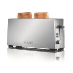Grille - pain lectrique - graef to90 - 1 longue fente - 6 niveaux de brunissage - inox