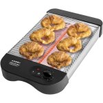 Grille - pain plat horizontal - trahoo - 900w - 6 niveaux de puissance - plateau ramasse - miettes - ...