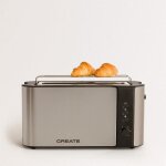 Grille - pain - toast classic - 1000w - 6 niveaux - acier inoxydable