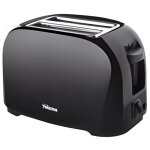 Grille - pain tristar br - 1025 800w noir - 2 fentes, thermostat 6 positions, support  petits pains