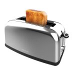 Cecotec grille - pain vertical 1 fente longue toastin time 850 inox long lite. 850 w 2 tranches de pain ...