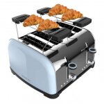 Cecotec grille - pain vertical toastin time 1700 double blue 1700 w double fente courte et large de 38 ...