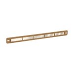 Grille plate mortaise pvc nicoll - 250x12 mm - bois clair - pour menuiserie extrieure
