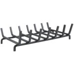 Grille porte bches en fer forg