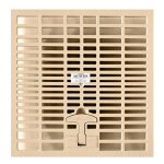 Grille de regard jardibric devacuation des eaux pluviales 28 x 28 cm pour regard 30 x 30 cm - sable Grille de regard jardibric devacuation des eaux pluviales 28 x 28 cm pour regard 30 x 30 cm - sable
