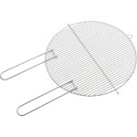 Grille ronde pour barbecue � charbon - diam�tre 50 cm - accessoire de cuisson ext�rieure r�sistant