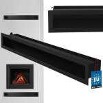 Grille de ventilation pour chemin�e en acier 80 cm noir - grille a�ration - ventilateur air chaud - kotarbau ...