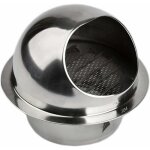 Grille de ventilation inox 150 mm aération extérieure avec moustiquaire pour façade Grille de ventilation inox 150 mm aération extérieure avec moustiquaire pour façade