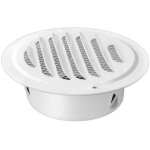 Grille de ventilation ronde plate en acier inoxydable avec moustiquaire pour ouverture de 70 mm de diam�tre ...