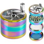 Grinder polinator window - manivelle - moulin  herbes pice tabac aluminium - diam 62 mm - 4 parties ...