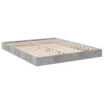 Gris 160 x 200 cm - lit bois - charge maximale 150 kg - structure de lit - matelas non inclus - gris ...