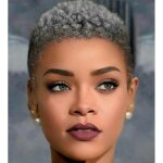 Gris - 6 pouces - perruque synthétique coupe pixie pour femmes noires postiche afro courte et bouclée ... Gris - 6 pouces - perruque synthétique coupe pixie pour femmes noires postiche afro courte et bouclée ...