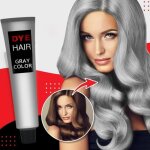 Gris - - cr�me de coloration permanente pour les cheveux disponible en gris clair violet style punk naturel ...