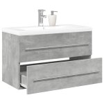 Gris ensemble de meubles de salle de bain 2 pi�ces sarazyj armoire wc moderne gris b�ton e1316