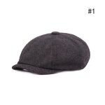 Gris fonc sans marque - bret gris fonc pour hommes casquette de clbrit vintage tweed peaky blinders ...