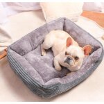 Lit carré pour chien en peluche - lh1020sddogmat54f - gris - taille m(60 * 45 * 15)cm Lit carré pour chien en peluche - lh1020sddogmat54f - gris - taille m(60 * 45 * 15)cm