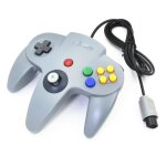 Manette de jeu - nintendo - n64 - filaire - gris - non - vibrante Manette de jeu - nintendo - n64 - filaire - gris - non - vibrante