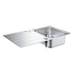 Grohe vier en acier inoxydable k500 31571sd1 - a encastrer - 1 bac - installation gouttoir rversible ...