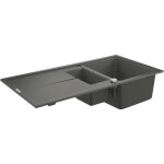 Grohe evier composite avec gouttoir k400 1000 x 500 mm gris granite 31642at0