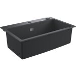 Grohe Évier en composite k700 31652ap0 - a encastrer - 1 bac - sans égouttoir - 78x51 cm - noir granite ... Grohe Évier en composite k700 31652ap0 - a encastrer - 1 bac - sans égouttoir - 78x51 cm - noir granite ...