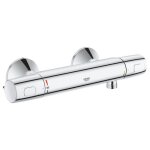 Grohe mitigeur thermostatique douche precision trend montage mural protection anti - brlure raccord ...