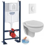 Grohe pack wc bti autoportant + wc porcher rimless + abattant + plaque blanche (projectporcher - 3)
