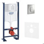 Grohe - pack wc bti autoportant rapid sl avec plaque skate air chrome et set disolation phonique (39145000 ...