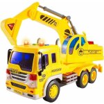 Jouet - camion chantier - lumi�re - 4 effets sonores - plastique jaune