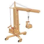 Grue à tour en bois - fagus - avec poulie et cordes - pour enfant de 3 ans et plus - utilisation intérieure ... Grue à tour en bois - fagus - avec poulie et cordes - pour enfant de 3 ans et plus - utilisation intérieure ...