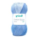Fil � tricoter - gr�ndl - cotton quick batik - 100g - 260m - coton merceris� - multicolore